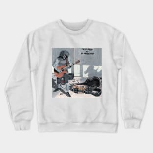 Zombie Guitar Player Fantasy Artwork Crewneck Sweatshirt